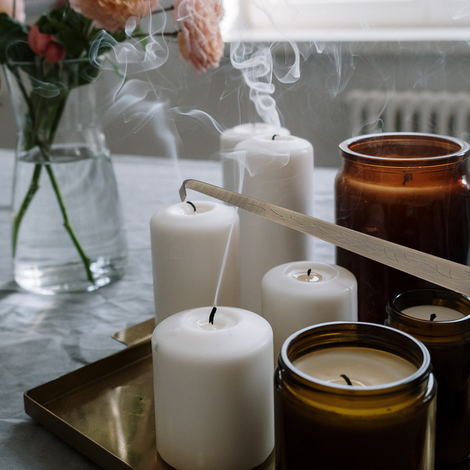 Apagavelas de mango largo de a - Wick Dipper Tool reseña y precio