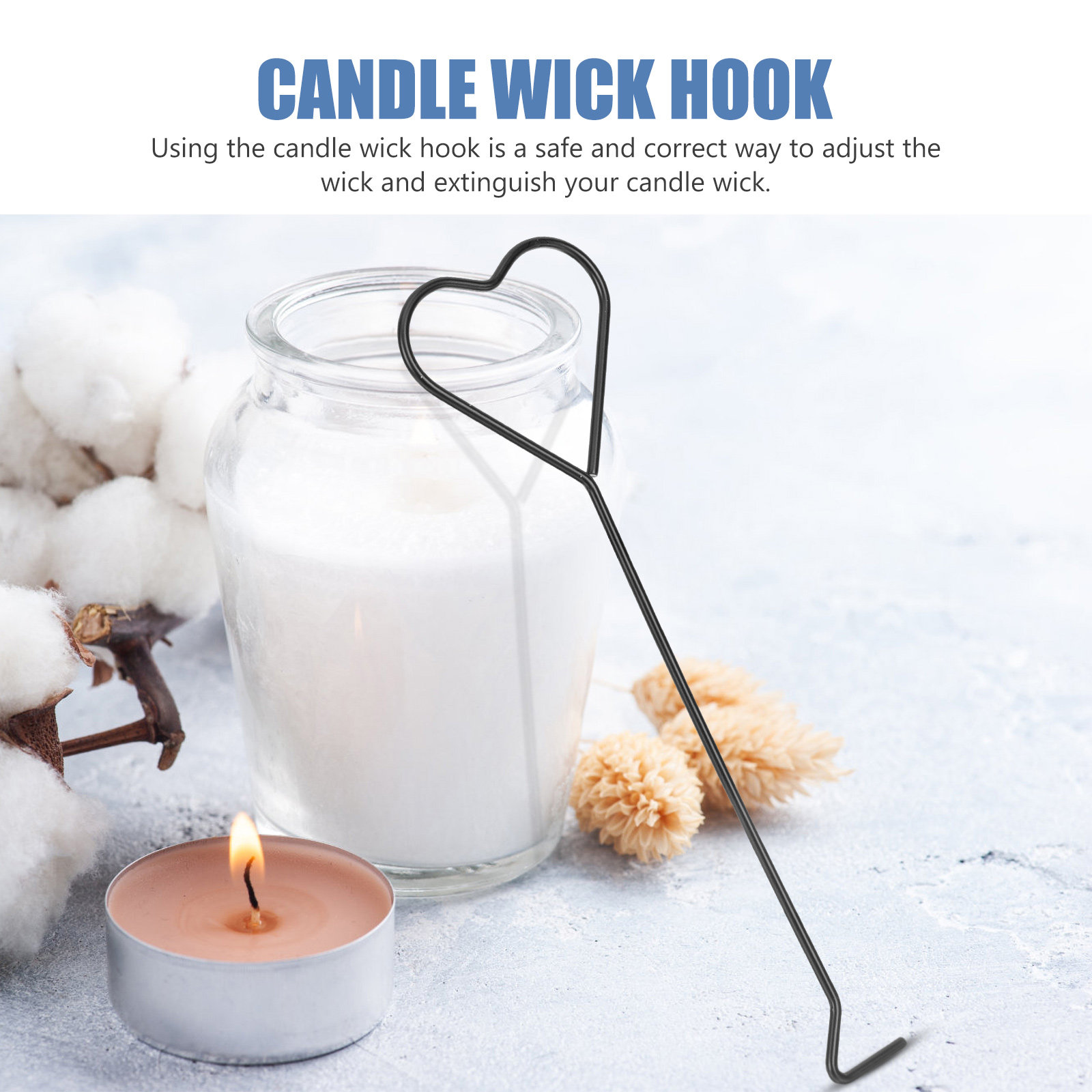 4 piezas de ganchos de hierro  - Wick Dipper Tool reseña y precio