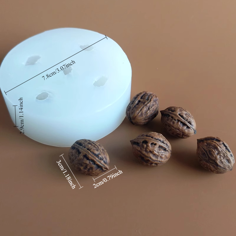 Moldes de silicona de nuez peq - Candle Supplies Eu reseña y precio